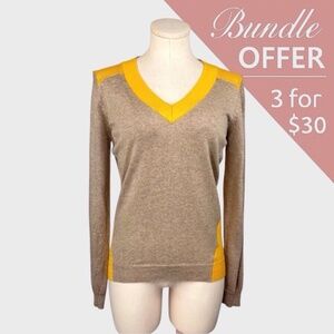 Worthington Colorblock V-Neck Sweater